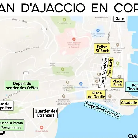 Lägenhet Terrasse Au Coeur D'ajaccio Ajaccio (Corsica)